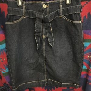 INC International Concepts Denim Skirt Sz 8